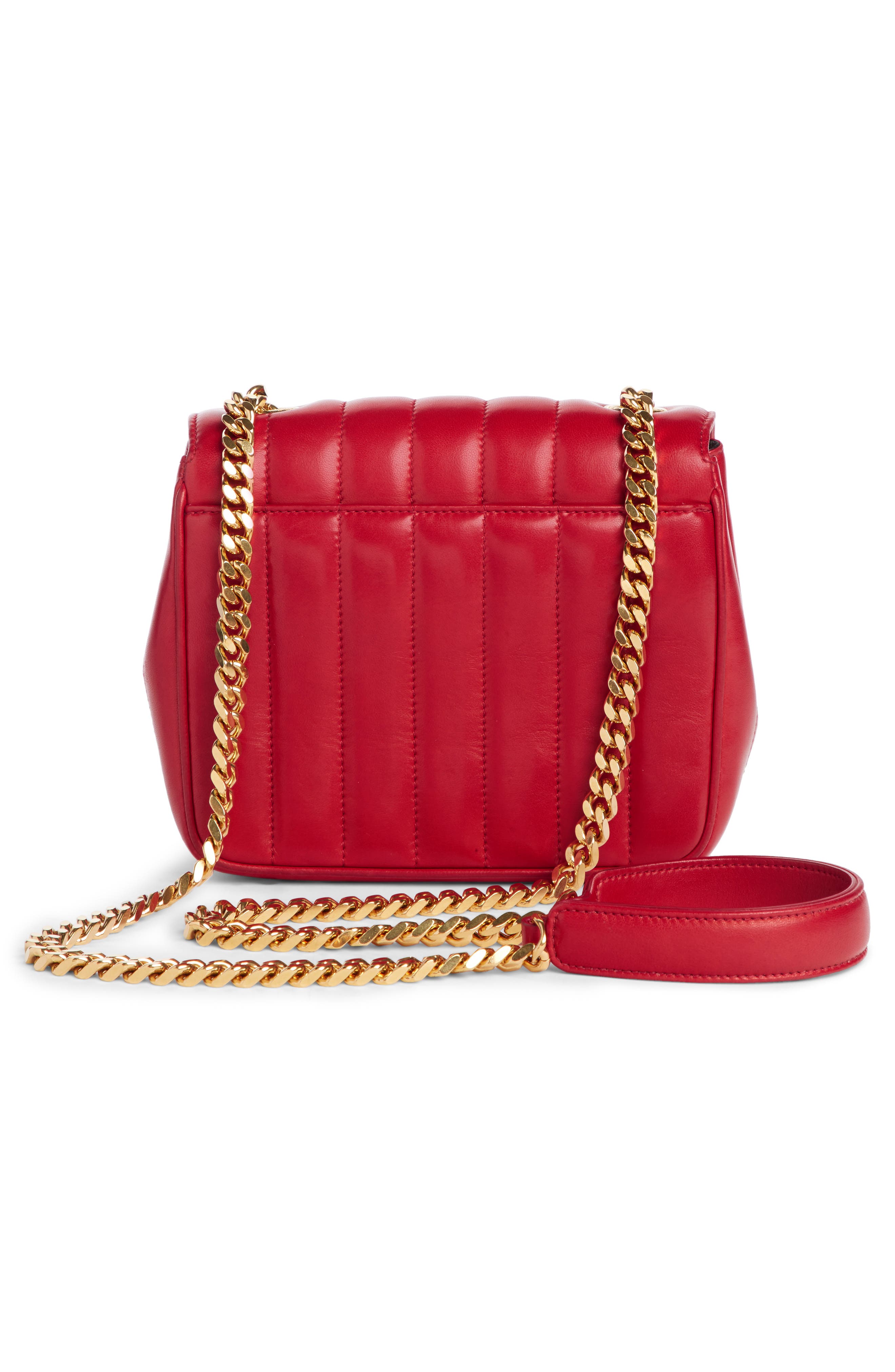 Saint Laurent Small Vicky Quilted Lambskin Leather Crossbody Bag, Alternate, color, 