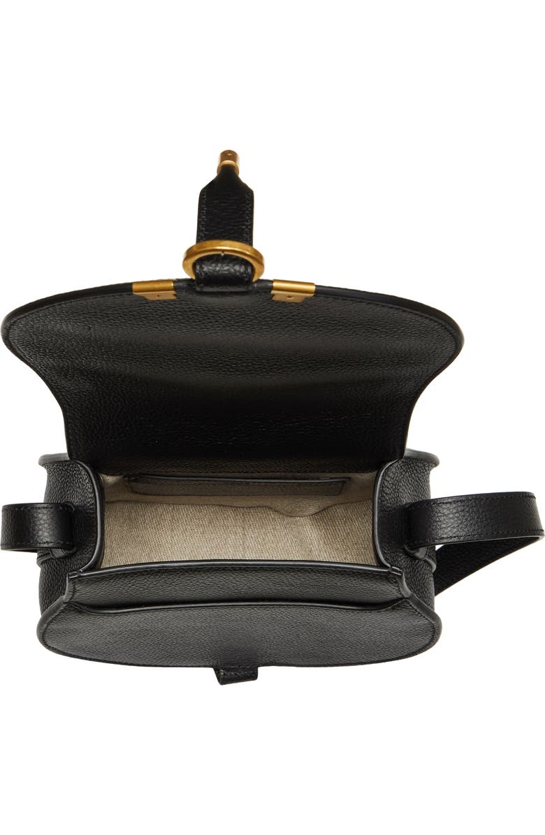 Chloé Small Marcie Leather Crossbody Bag, Alternate, color, Black