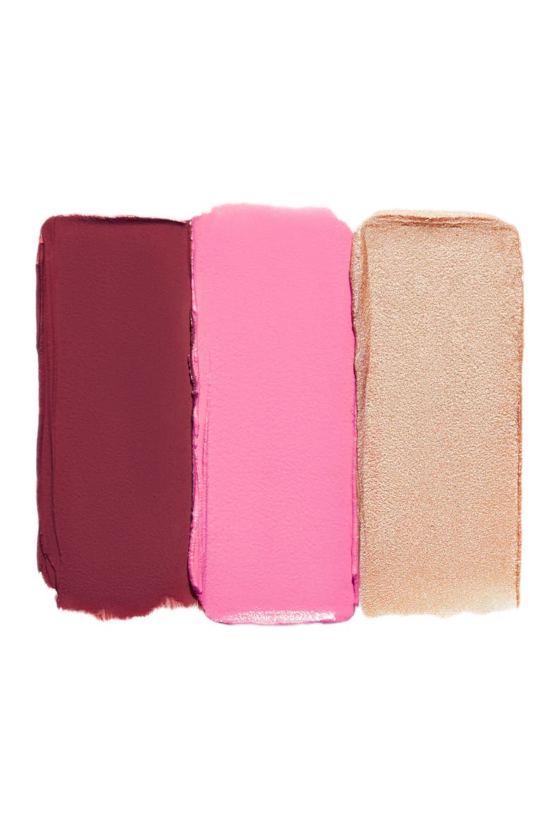 The Cheek Collective Cream Blush & Cream Glow Highlighter Palette, Alternate, color, HAPPY