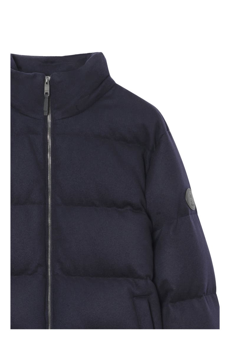 Cashmere Snowdon Puffer Jacket, Alternate, color, Navy