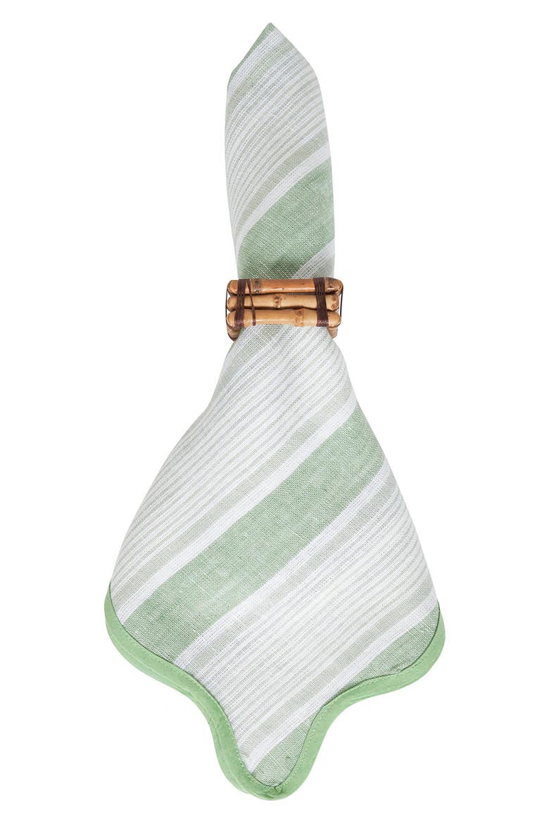 Cabana Set of 4 Napkins, Alternate, color, SEAGRASS
