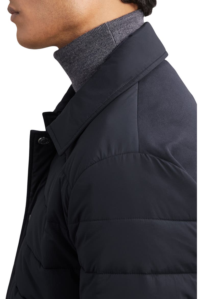 Harrison Quilted Shirt Jacket, Alternate, color, NAVY
