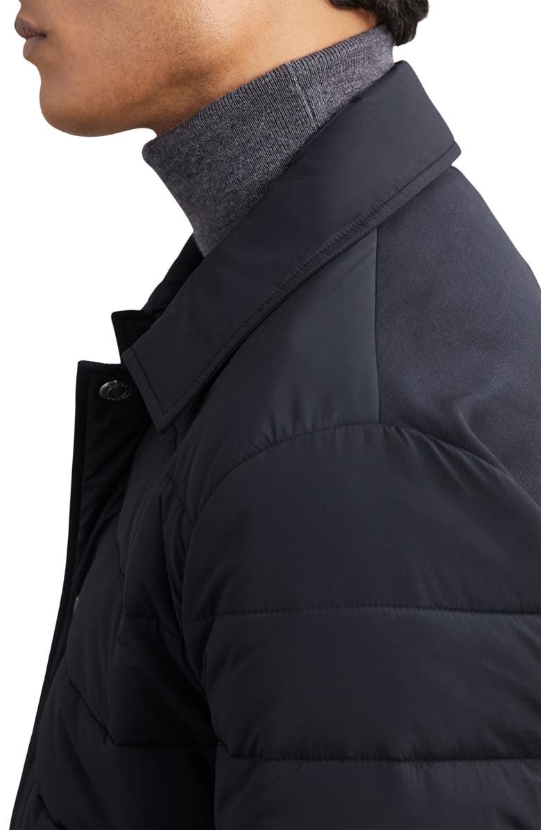 Reiss Harrison Quilted Shirt Jacket, Alternate, color, Navy