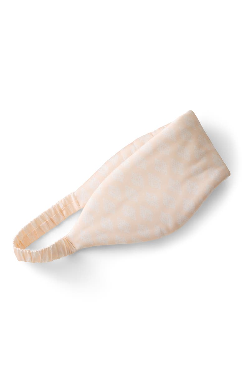 Haven Well Within Washable Silk Printed Puffer Eye Mask, Main, color, Whispering Pink Multi