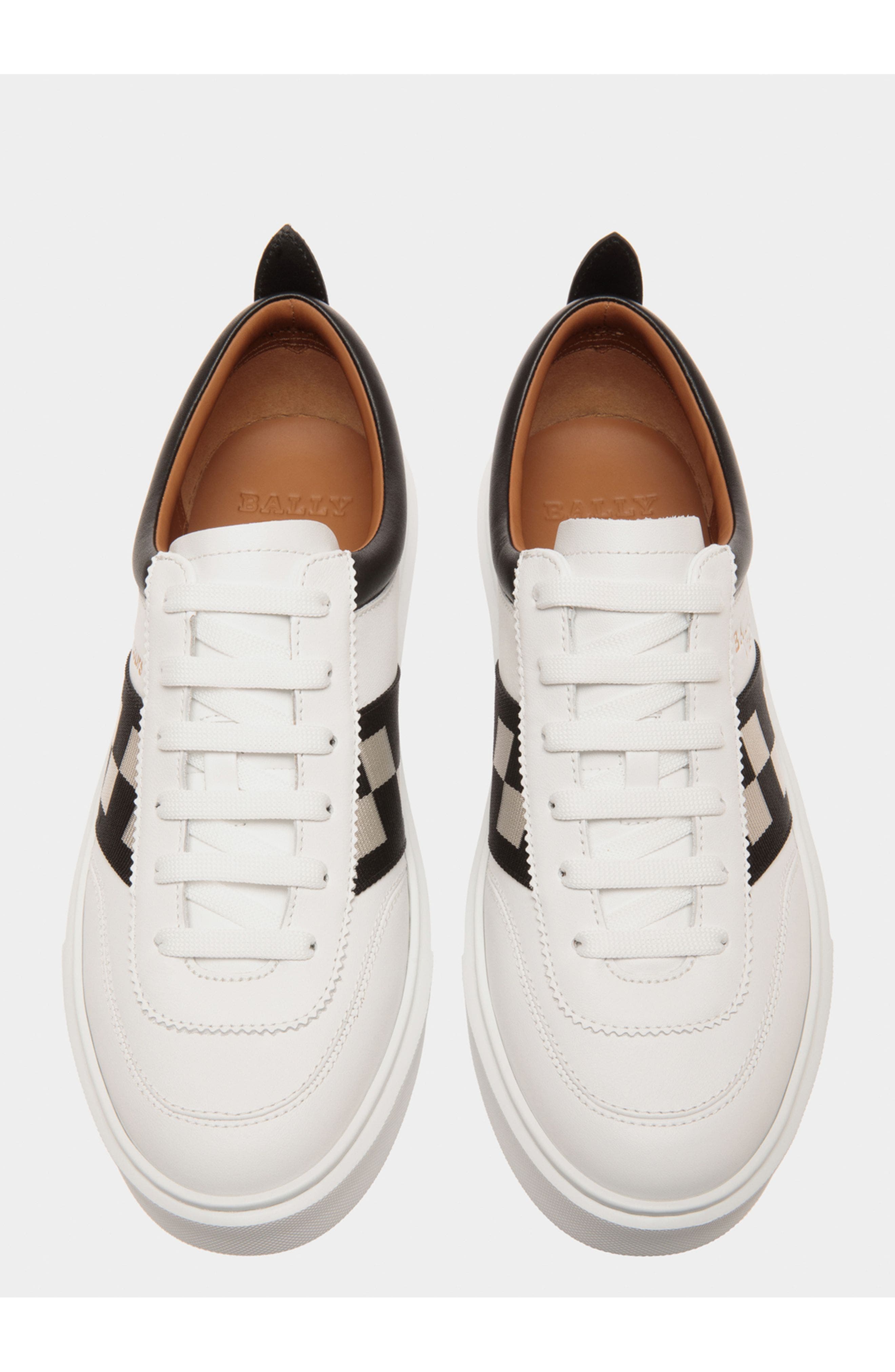 Bally Plain Claf Leather Sneaker, Alternate, color, White