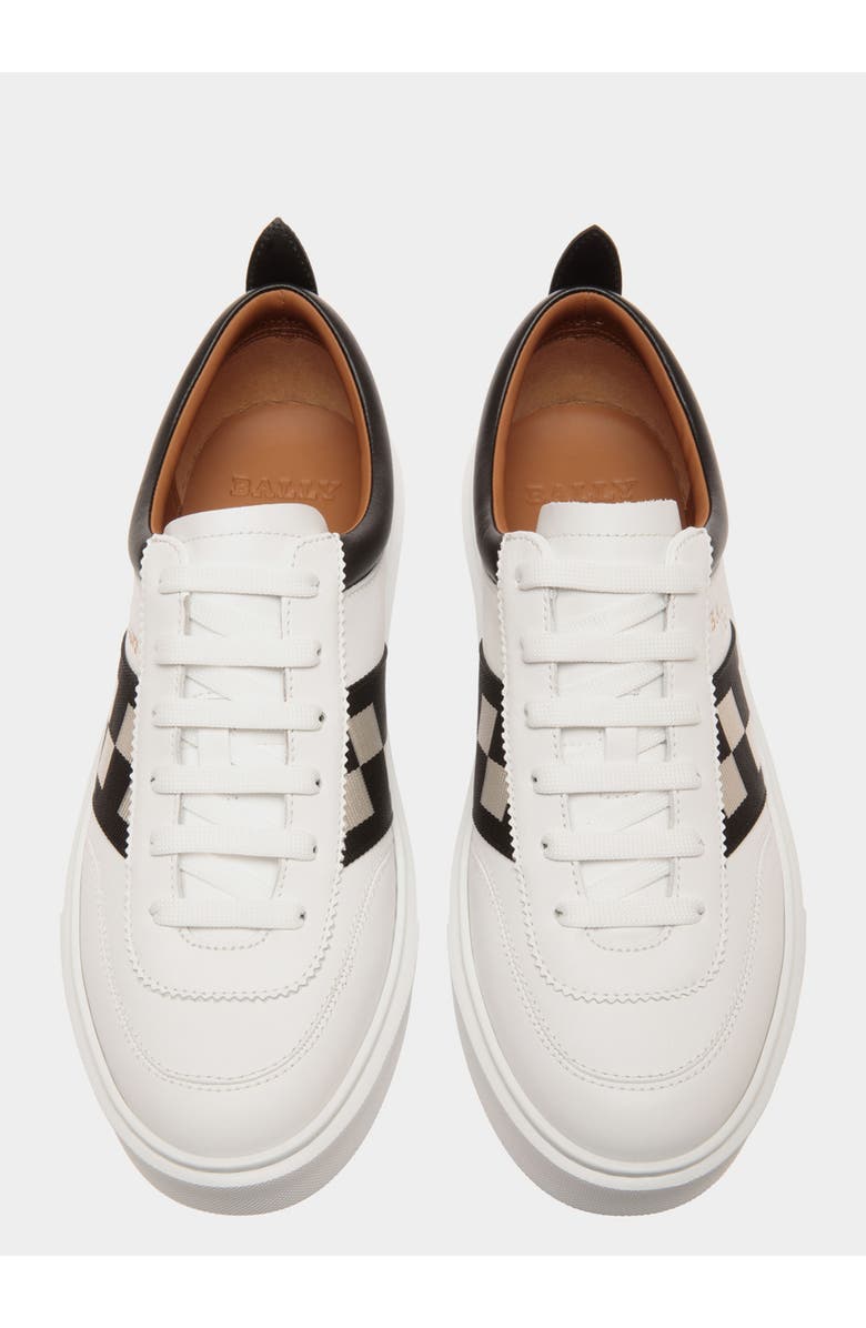 Bally Plain Claf Leather Sneaker, Alternate, color, White
