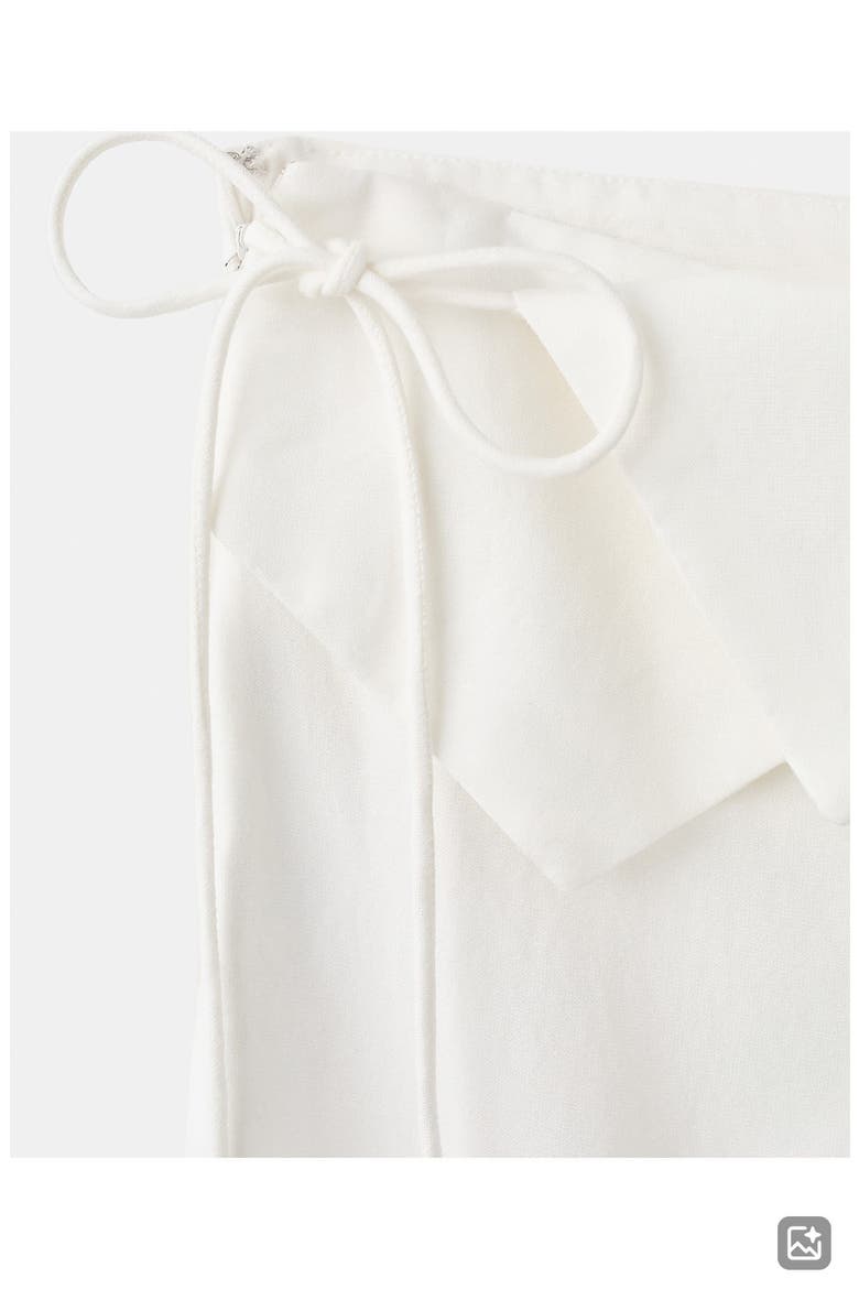 Handkerchief Waist Linen Blend Wide Leg Pants, Alternate, color, OFF WHITE