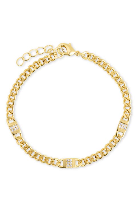 Amalia Cubic Zirconia Chain Bracelet