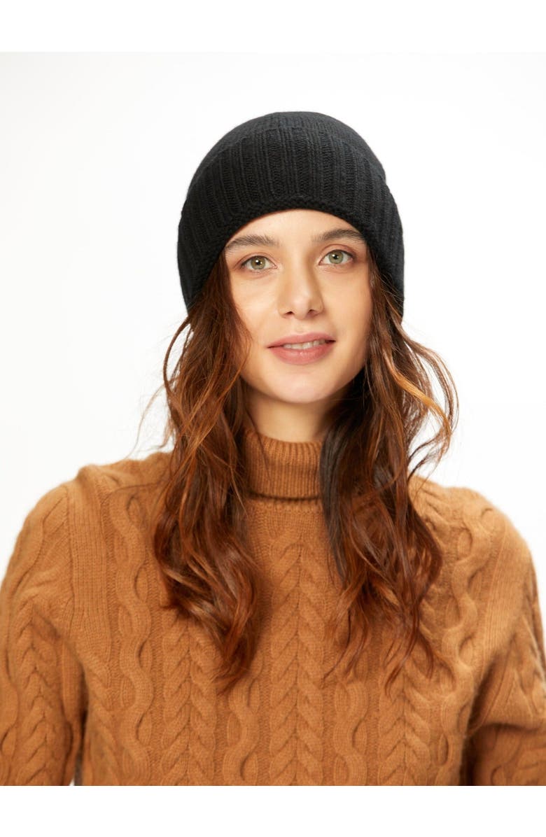 Gobi Cashmere Cashmere Rib Knit Hat Unisex, Alternate, color, 