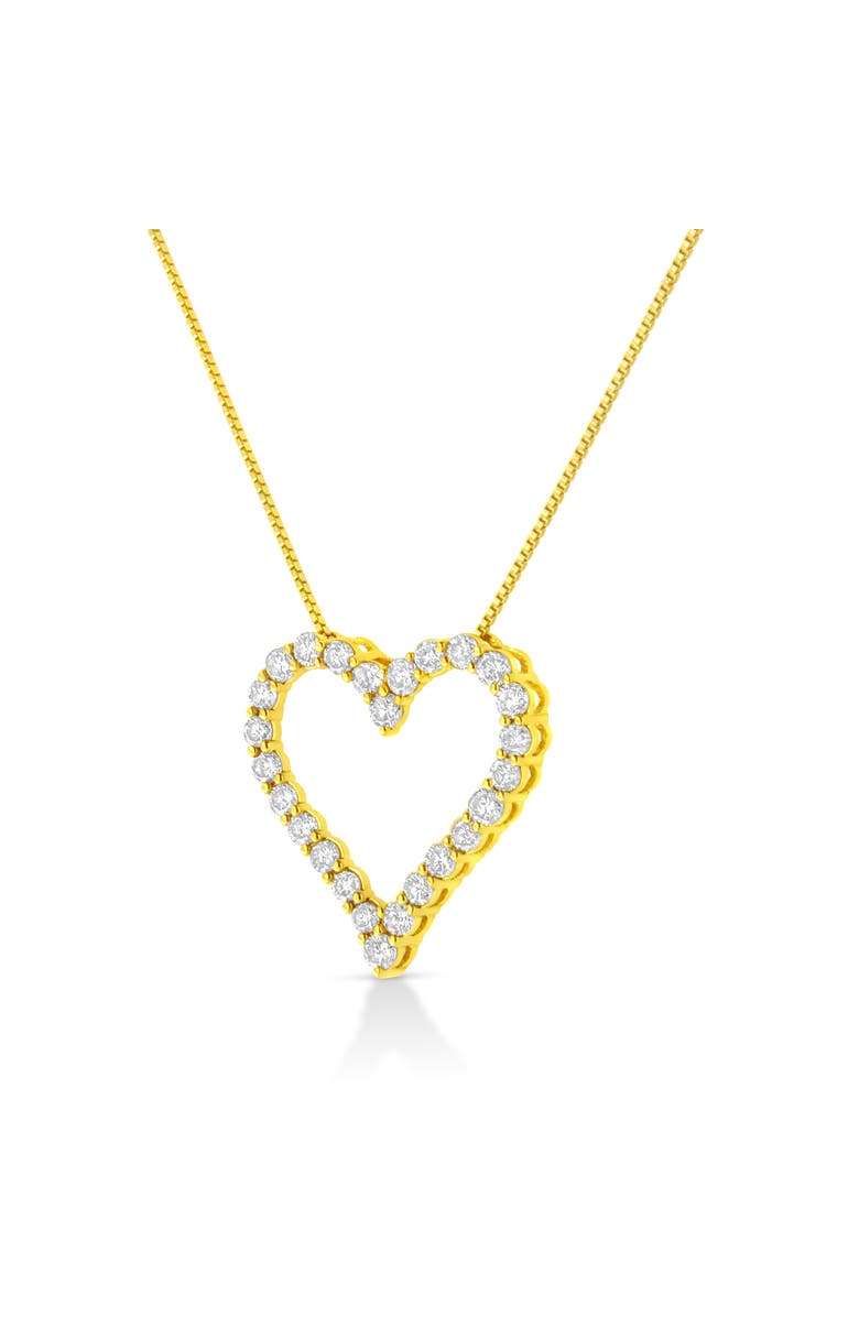 Haus of Brilliance 14K Yellow Gold 2.00 cttw Round Diamond Necklace Pendant, Alternate, color, Yellow