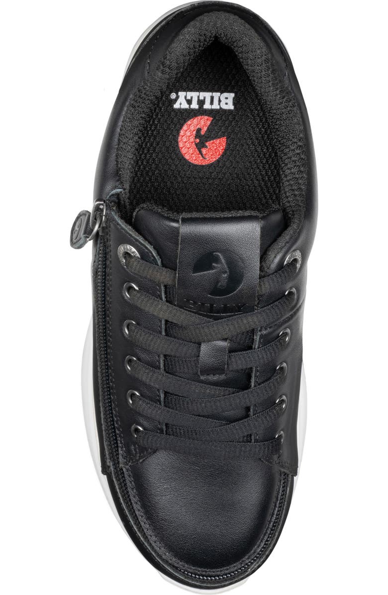 BILLY Footwear Comfort Plush Zip Around Sneaker, Alternate, color, Black Leather