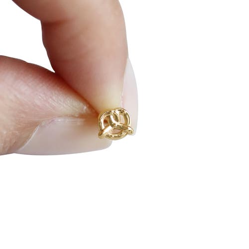 Whit Jewelry 14k Yellow Gold Pretzel Stud In Gold