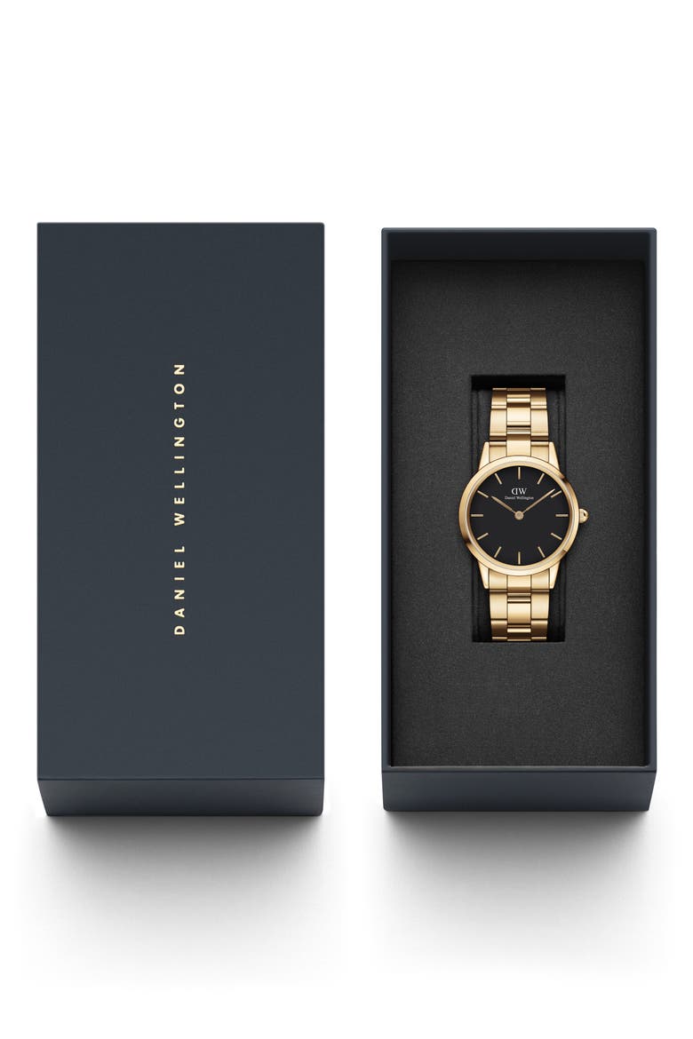 Iconic Link Bracelet Watch, 32mm, Alternate, color, GOLD