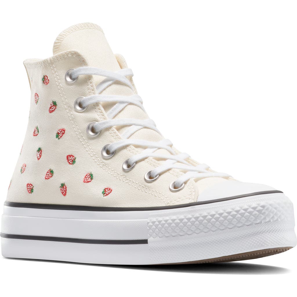Converse Chuck 70 Cherries Sneakers Egret/black/red In Egret/soft Red/white