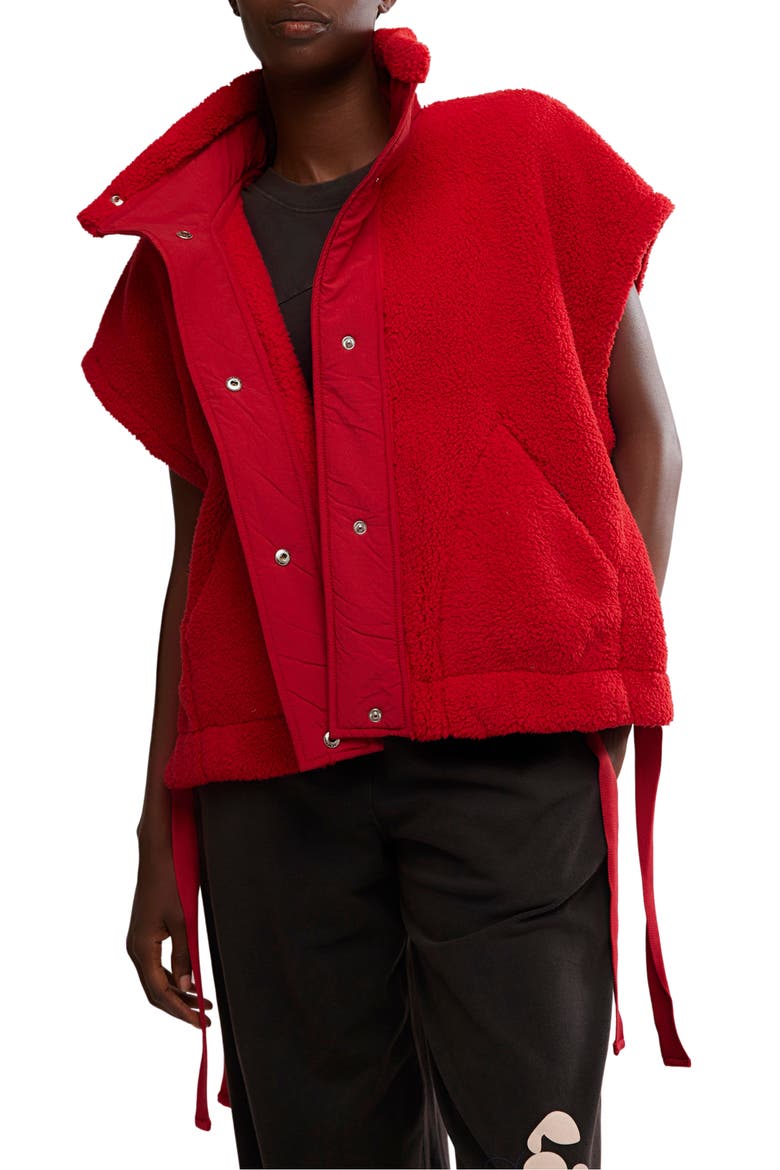 FP Movement Scout It Out Fleece Vest, Main, color, CRANBERRY