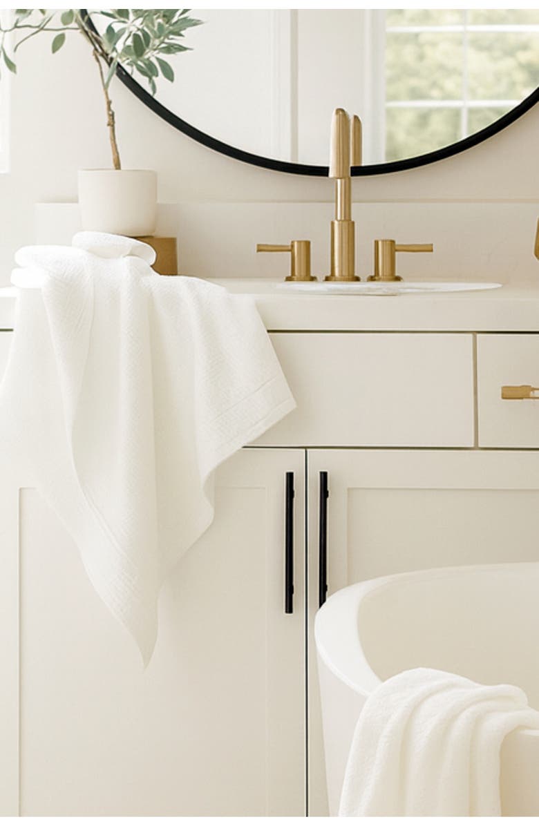 BedVoyage Luxury Viscose Odor & Mildew Resistant Towel Collection, 3pc Set, Alternate, color, White