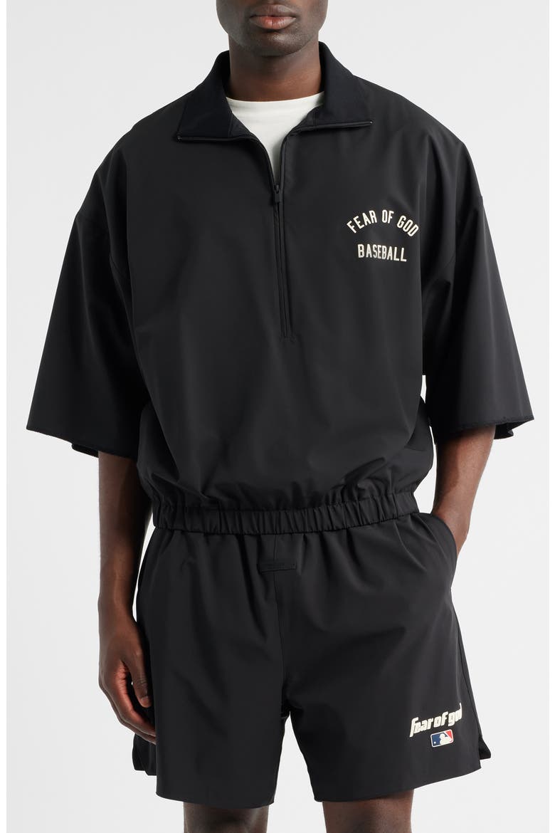 MLB Oversize 3/4 Sleeve Half Zip Jacket (Men) | Nordstrom