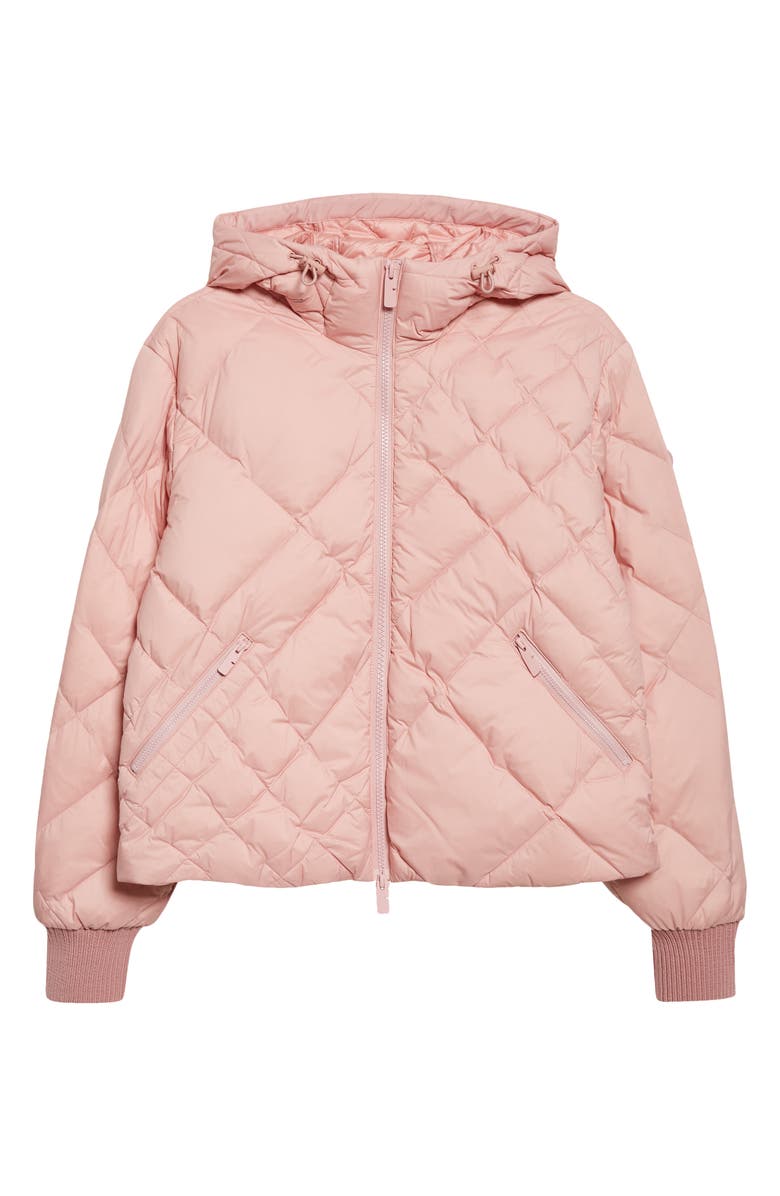 Burberry Delley Quilted Down Puffer Jacket, Main, color, Begonia Pink