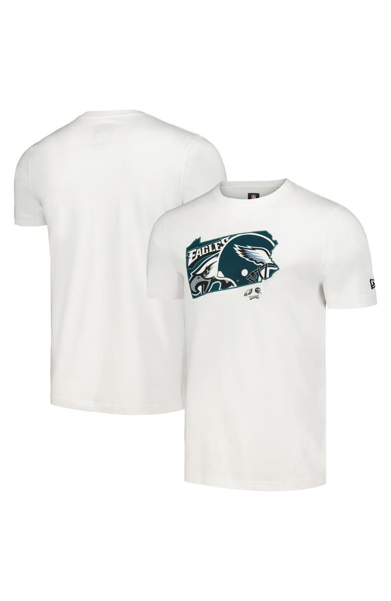 New Era Men's New Era White Philadelphia Eagles Gameday State T-Shirt, Main, color, White
