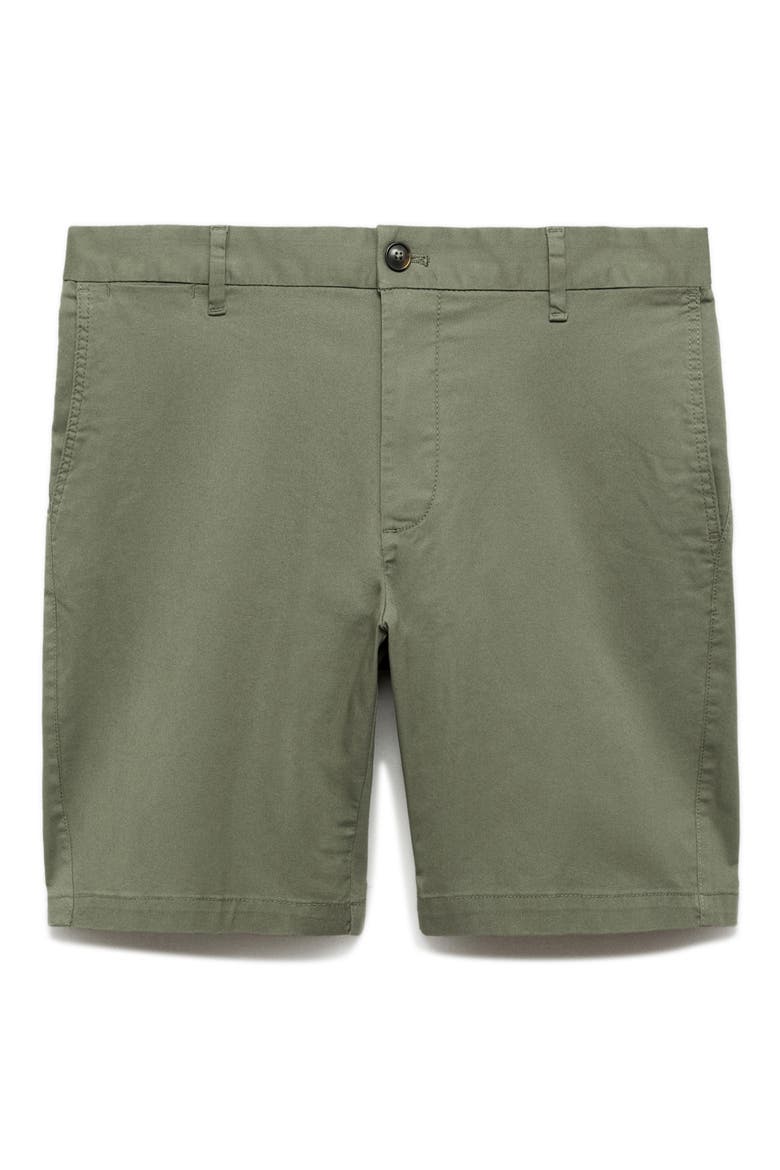 Flat Front Stretch Cotton Bermuda Shorts, Alternate, color, GREEN