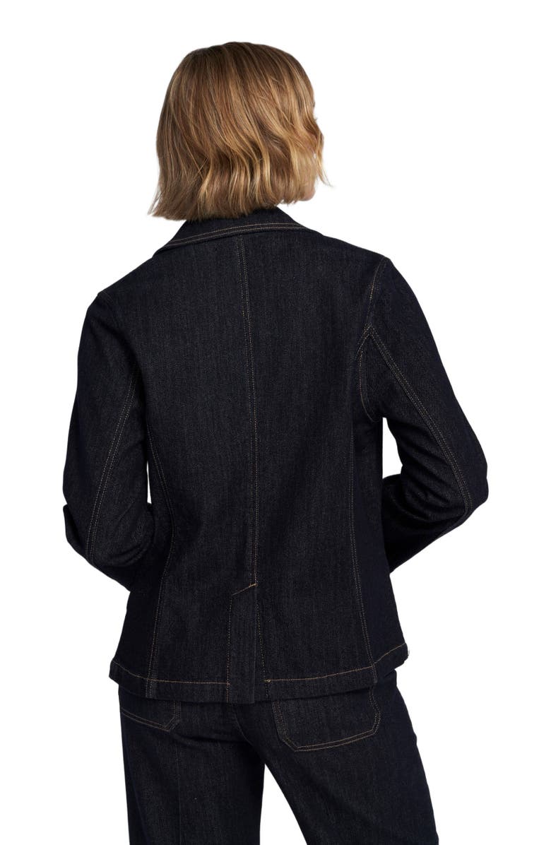 ELLE Collection Denim Blazer Jacket, Alternate, color, Indigo