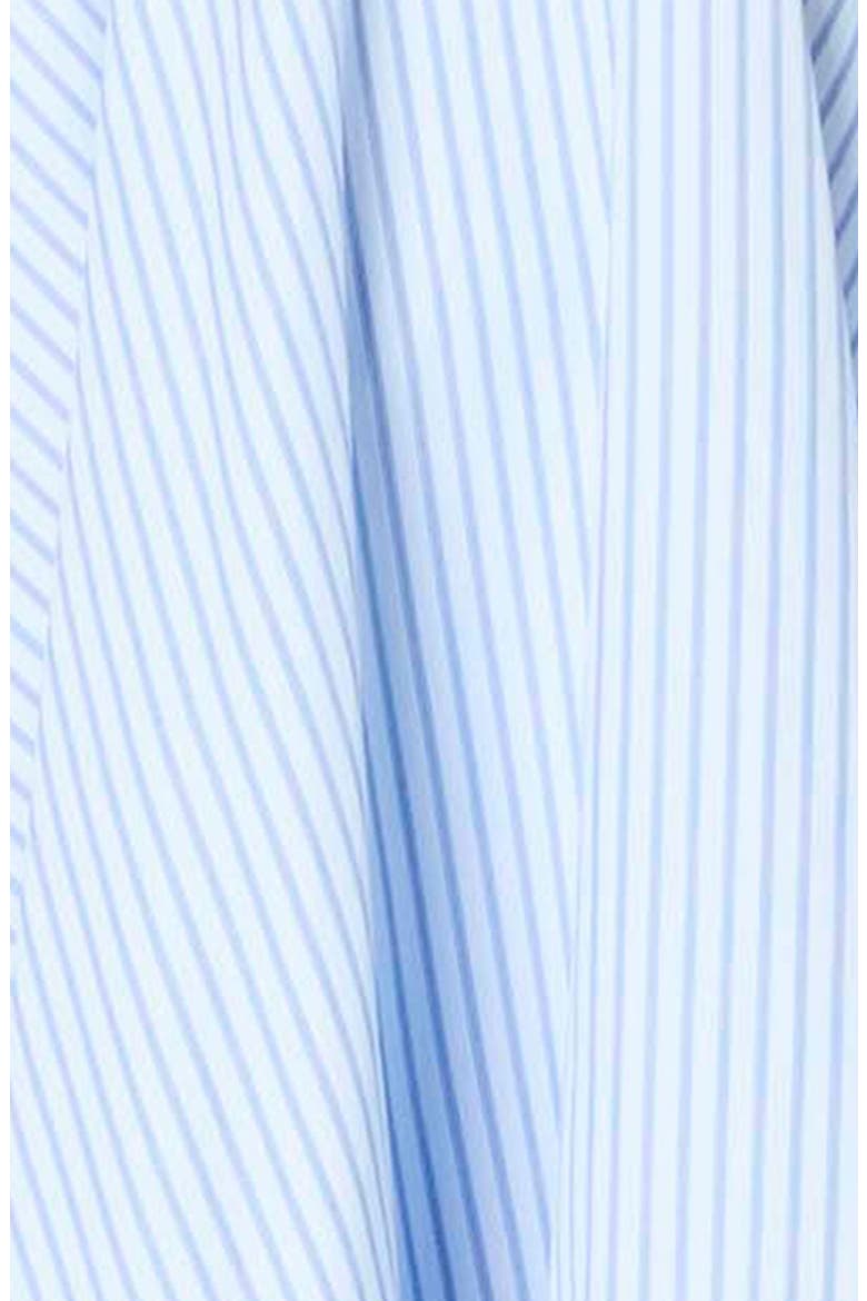 Alessia Stripe Plunge Neck Babydoll Minidress, Alternate, color, SKY