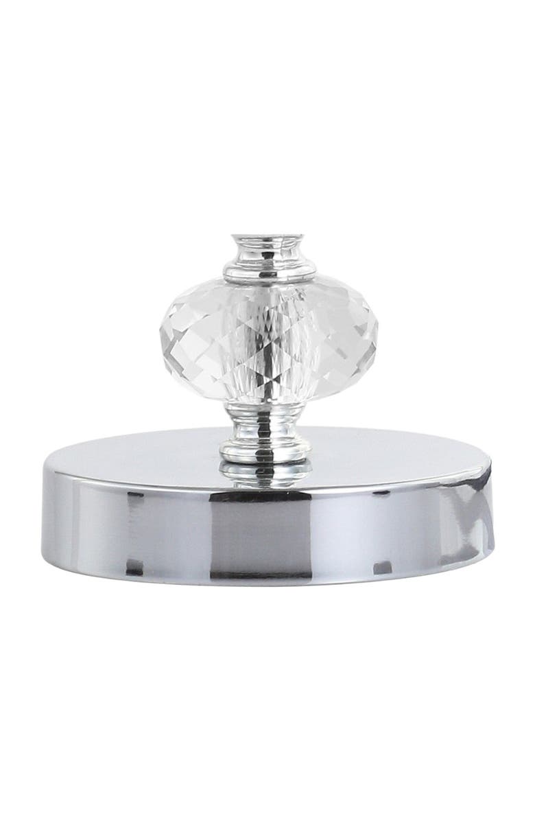 JONATHAN Y Kevin 22" Glass/Metal LED Table Lamp, Clear/Chrome, Alternate, color, 