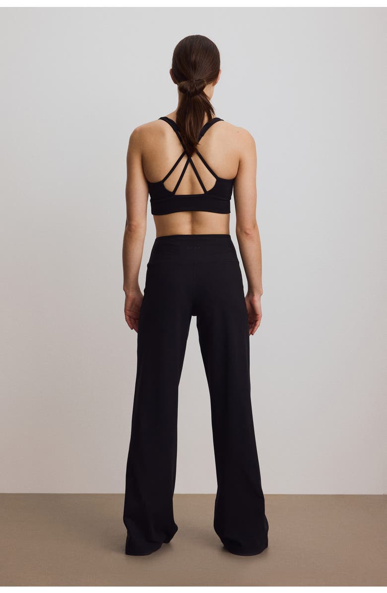 H&M Wide-leg sports leggings with softmove, Alternate, color, Black