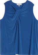 KASPER Drapey Sleeveless Shell Top