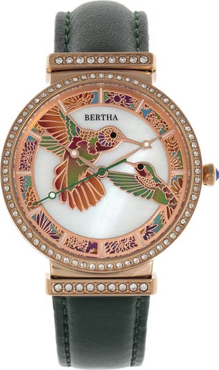 Stainless Steel Bertha Emily Watch BERTHA Emily Mother-Of-Pearl