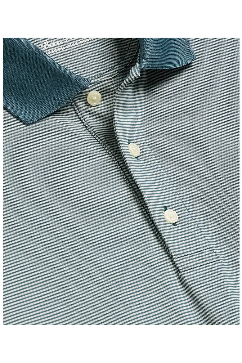 Micro Stripe Performance Polo, Alternate, color, GRAY/ GREEN