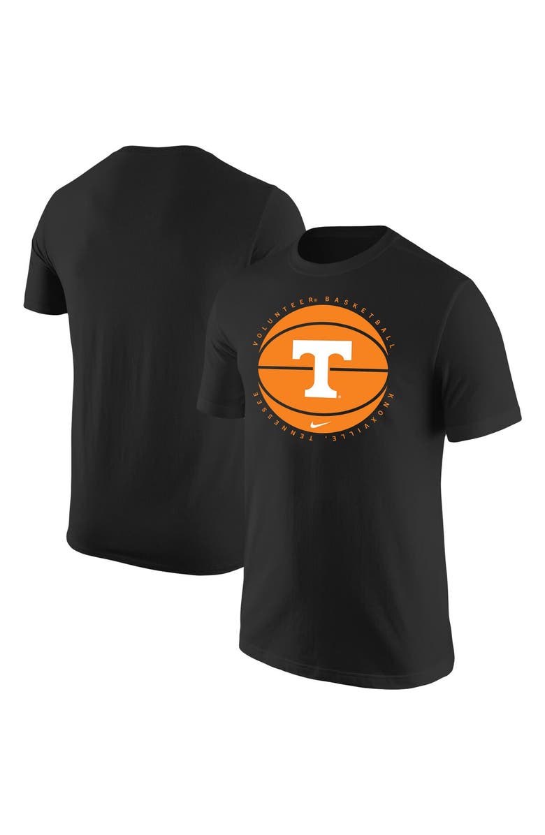 Nike Men's Nike Black Tennessee Volunteers Basketball Logo T-Shirt, Main, color, 