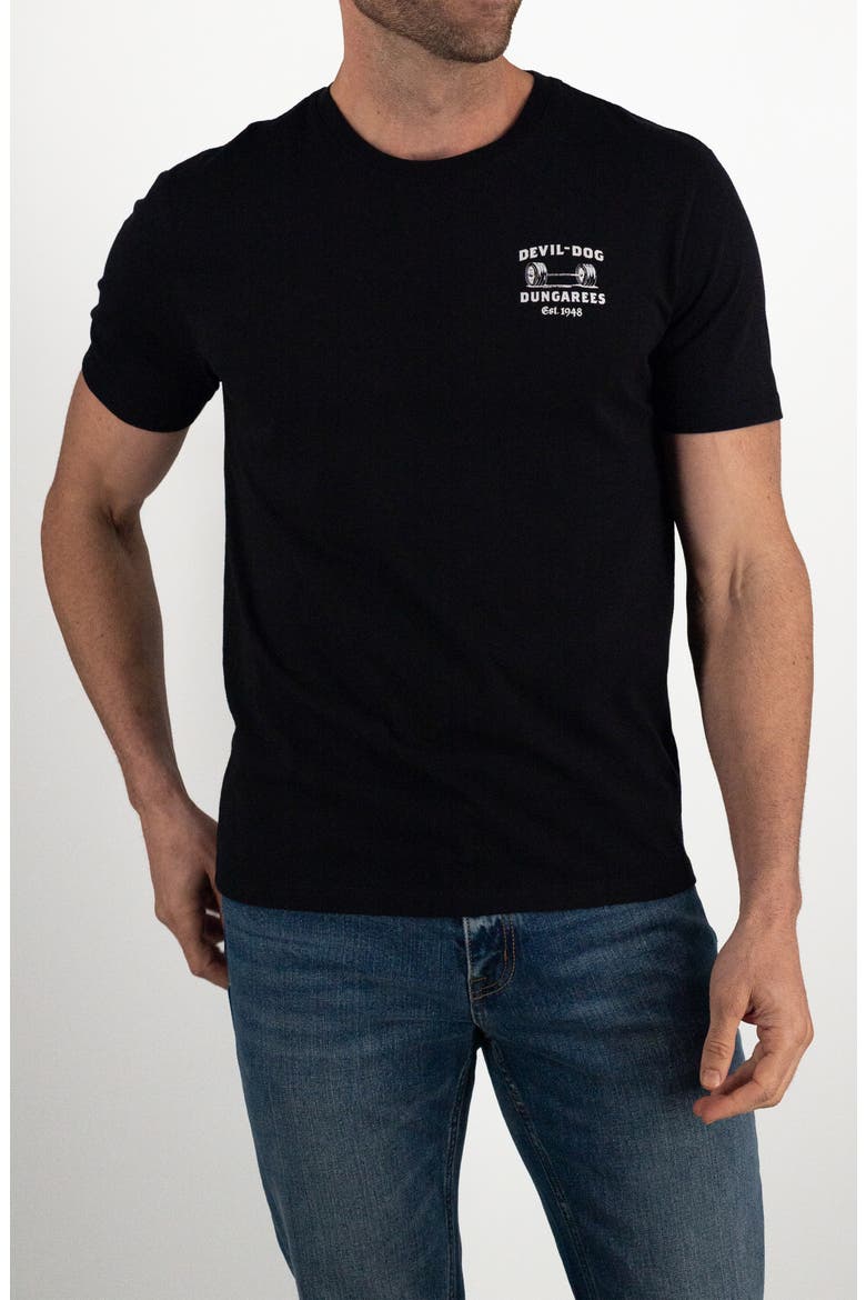 Cotton Blend Graphic T-Shirt, Main, color, BLACK