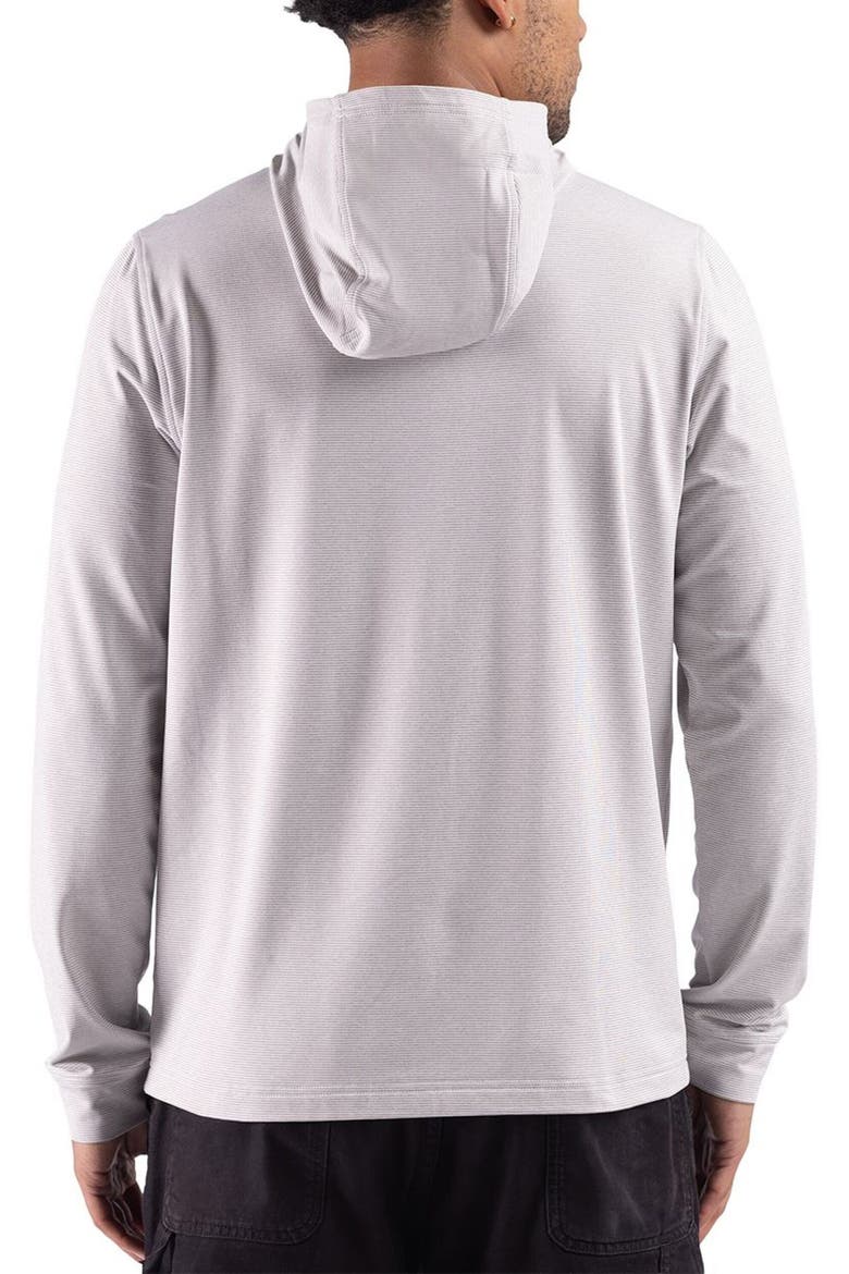 Feeder Stripe Performance Pullover Hoodie, Alternate, color, POLISHED HEATHER/ WHITE