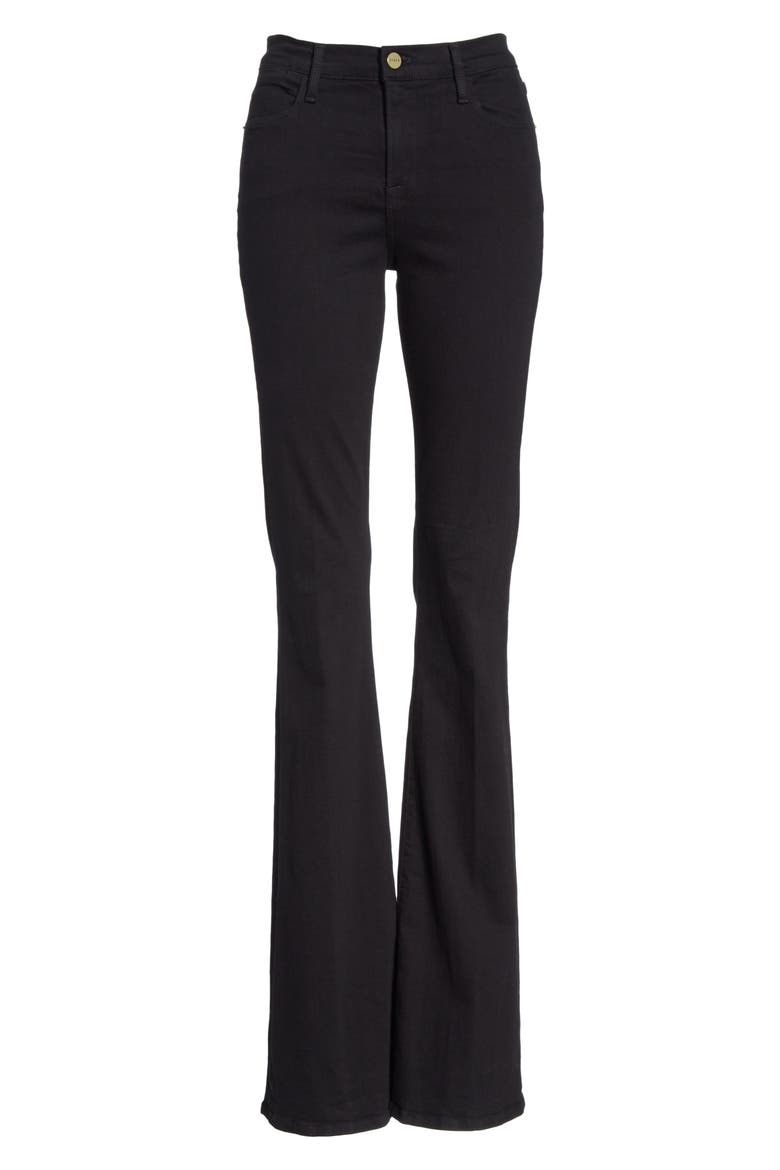 Le High Flare Jeans, Alternate, color, FILM NOIR