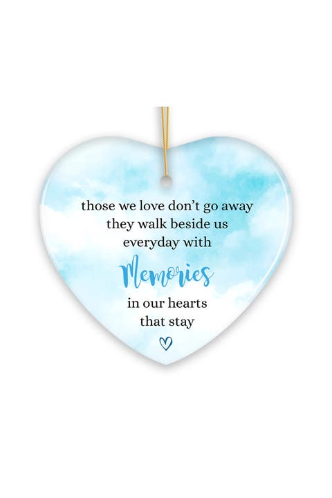 Memories In Our Hearts Sky Heart Ceramic Ornament