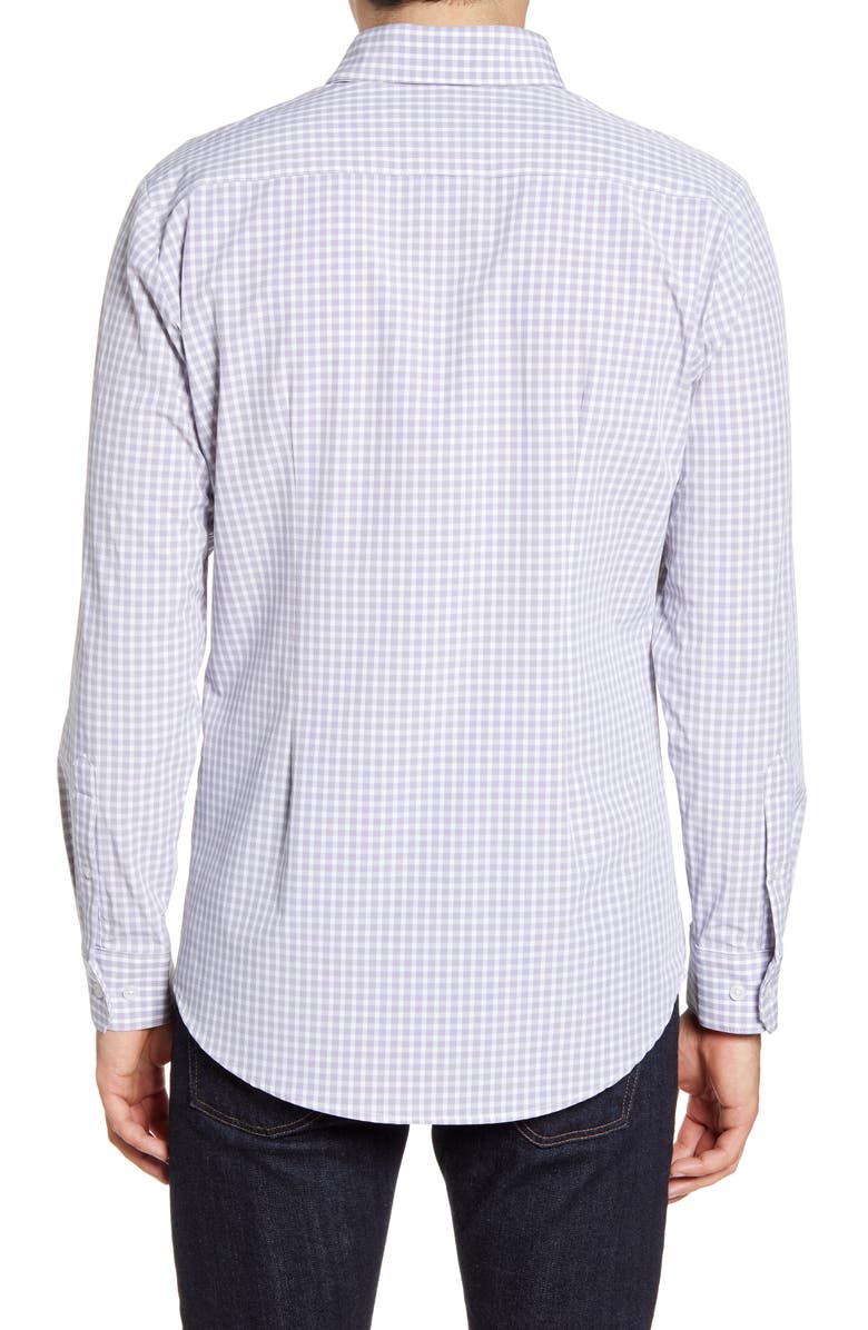 Mizzen+Main Ryder Glen Trim Fit Plaid Button-Up Performance Sport Shirt, Alternate, color, 