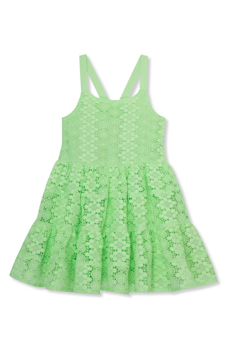 Peek Aren't You Curious Kids' Allover Lace Dress, Main, color, 