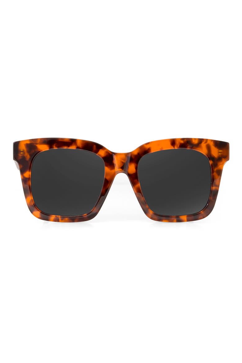 52mm Rumi Square Sunglasses, Main, color, HAVANA/ BLACK