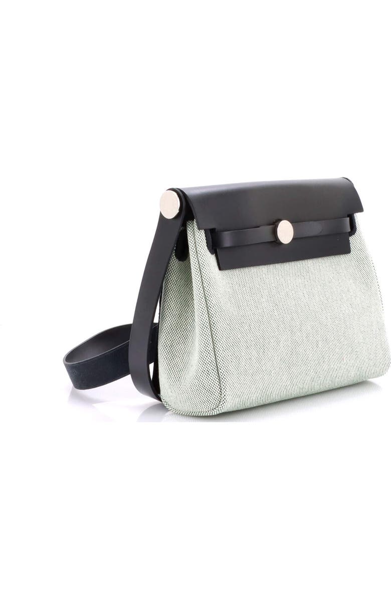 Pre-Owned Hermes Herbag Zip Toile and Leather 20, Alternate, color, Noir