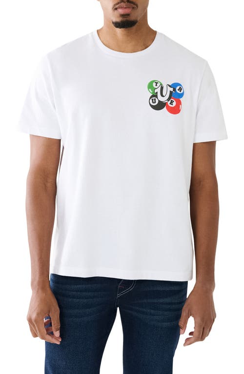 True Religion Billiard Buddha Relaxed Fit Puff Print Graphic T-shirt