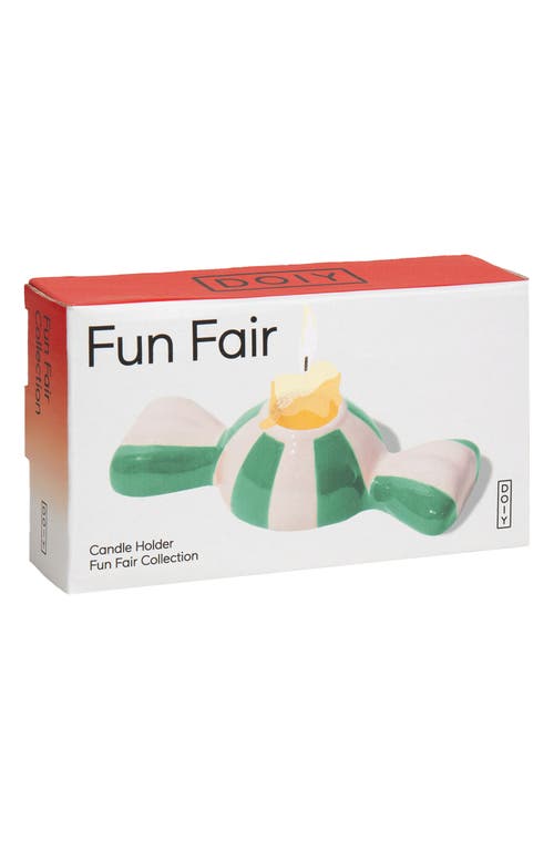 Doiy Funfair Candle Holder In Green