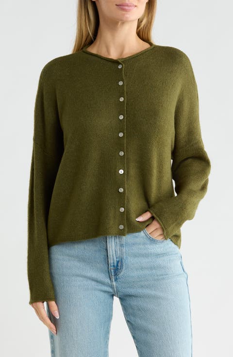 Roll Collar Cardigan