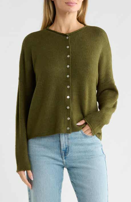 Roll Collar Cardigan