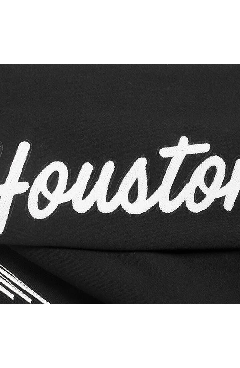 PRO STANDARD Men's Pro Standard Black Houston Rockets Paint the City Drop Shoulder Sweatshirt, Alternate, color, Black