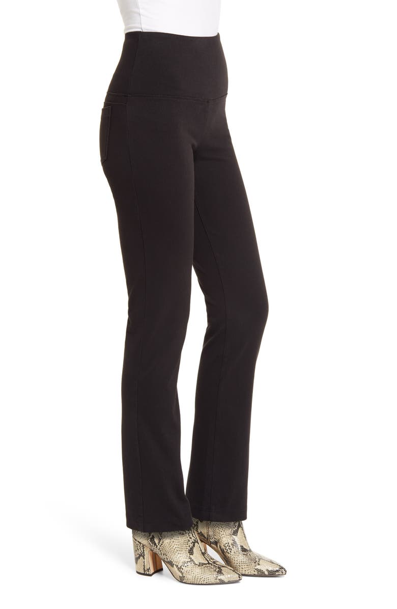 Lysse 'Lyssentials High Waist Straight Leg Stretch Denim Jeans, Alternate, color, Black