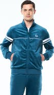 Sergio Tacchini Debossed Orion Velour Track Jacket