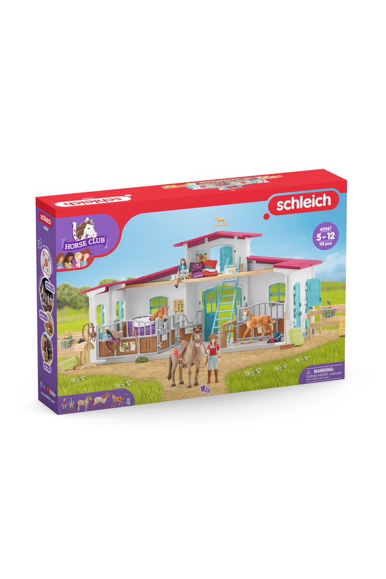 Horse Club Lakeside Riding Center, 115 Piece Playset, Toy Figurine, Kids, Alternate, color, Multicolored