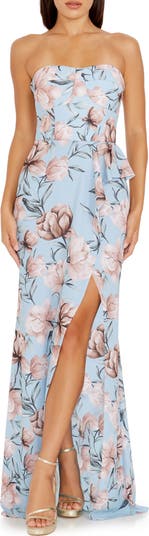 Poppy One-Shoulder Recycled Polyester Maxi Dress
