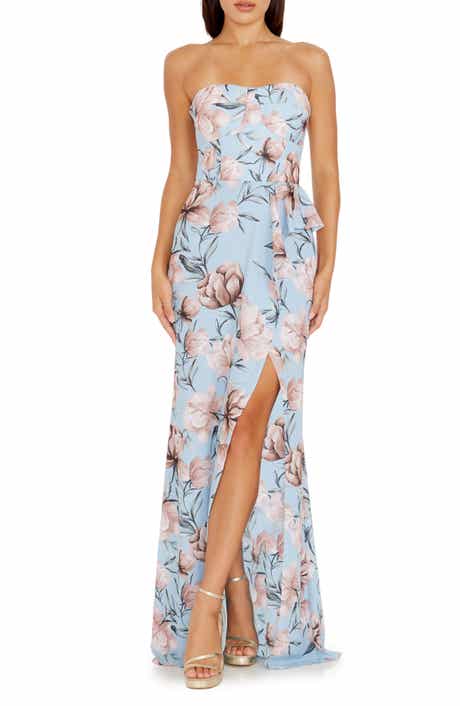 Kai Floral Strapless Maxi Dress